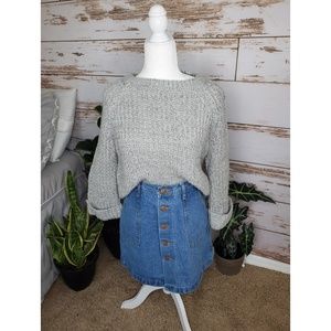 Grey Over Sized Sweater